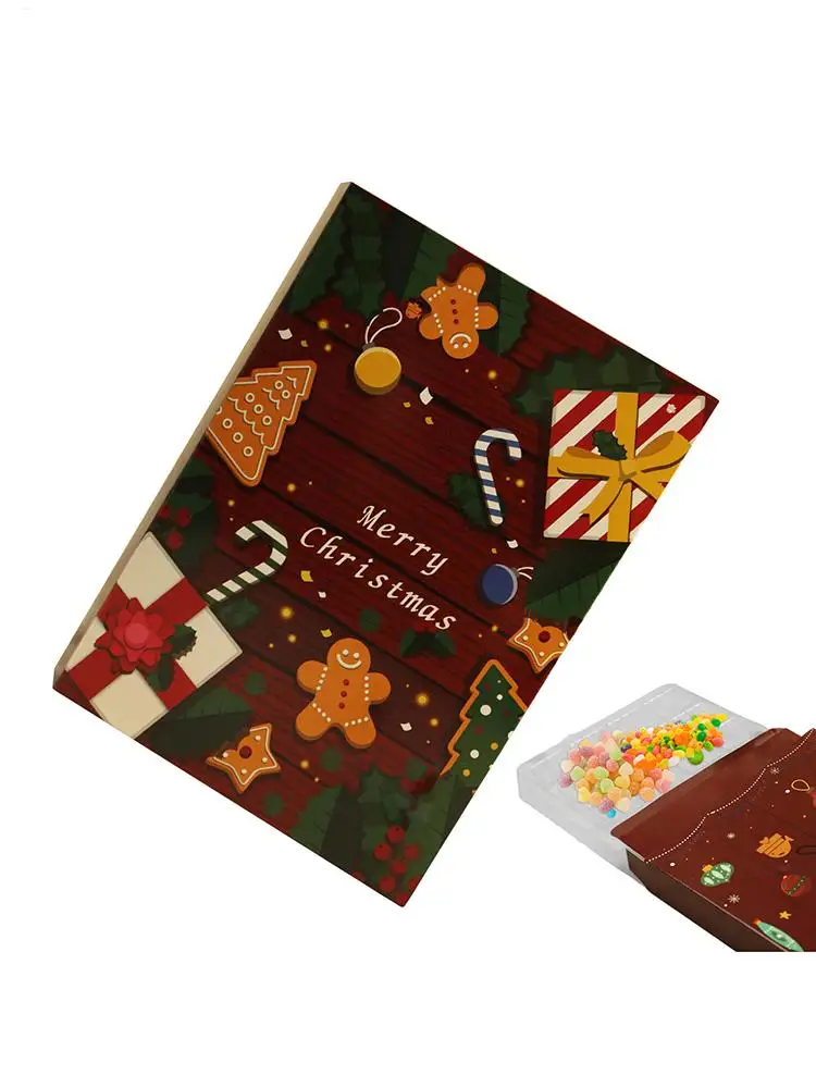 Christmas Countdown Calendar Boxes 24 Days Fillable Reusable Kids Christmas Countdown advent Calendar Empty DIY Gift Box - Image 6
