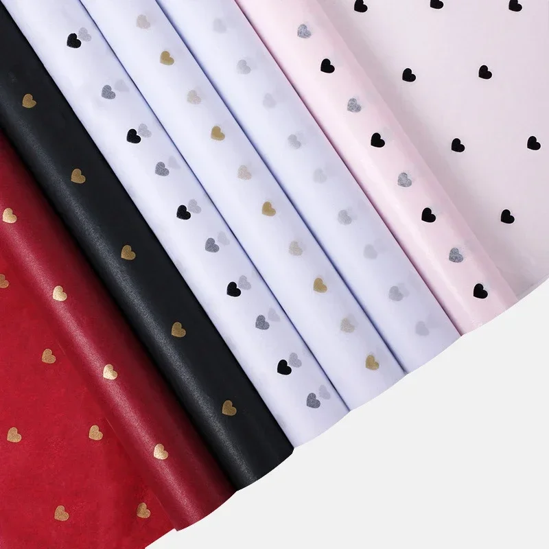 Christmas Gift Wrapping Paper DIY Handmade Craft Star Love Dot Pattern Tissue Paper 7 Sheets/lot Flower Packaging Paper - Image 2