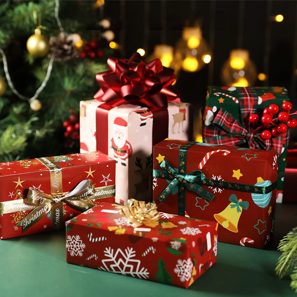 Christmas Packaging Paper Elegant Gift Wrapping Paper Santa Claus Gift Paper Versatile For Special Occasions Gifts Gift Wrapping - Image 5