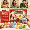 Christmas Squishy Advent Calendar 24 Day Countdown Surprise Box Dumpling Squishies Slow Rebound Squeeze Sensory Gift Decor