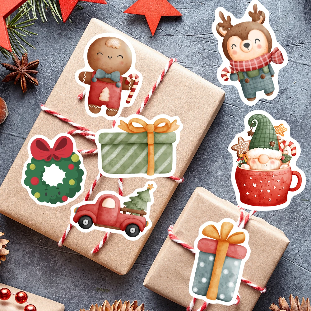 Christmas Stickers Cute Seal Sticker Cartoon DIY Scrapbooking Decoration Decals Funny Children Toys PVC Waterproof for Laptop - Image 4