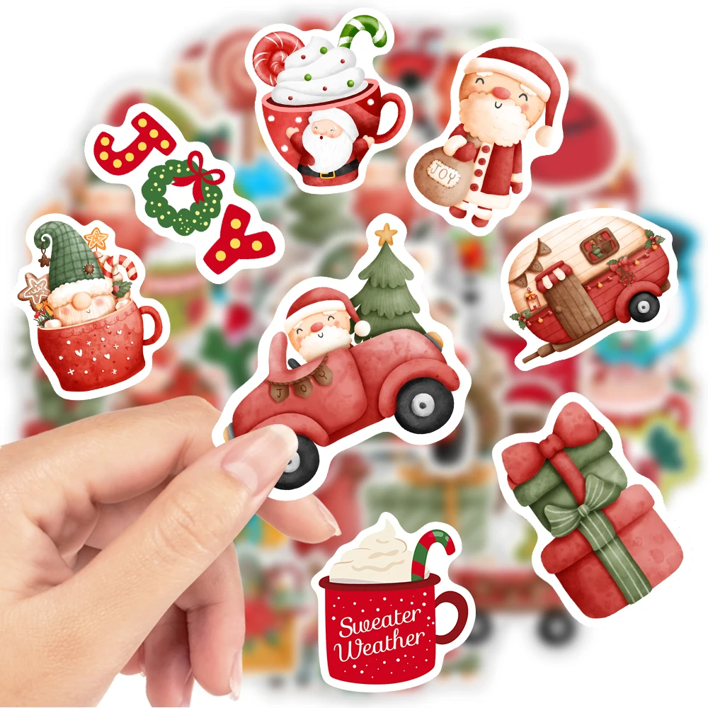 Christmas Stickers Cute Seal Sticker Cartoon DIY Scrapbooking Decoration Decals Funny Children Toys PVC Waterproof for Laptop - Image 3