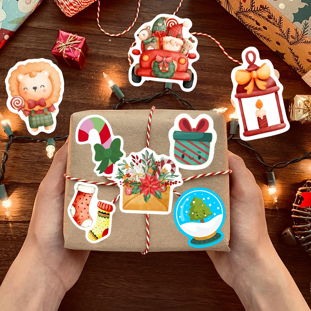 Christmas Stickers Cute Seal Sticker Cartoon DIY Scrapbooking Decoration Decals Funny Children Toys PVC Waterproof for Laptop - Image 5
