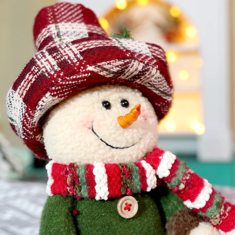 Christmas calendar Santa figurine decorative item wooden creative home decoration snowman holiday tabletop ornament hotel - Image 5