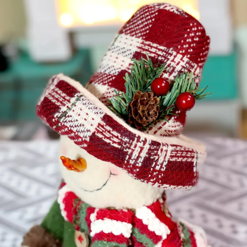 Christmas calendar Santa figurine decorative item wooden creative home decoration snowman holiday tabletop ornament hotel - Image 6