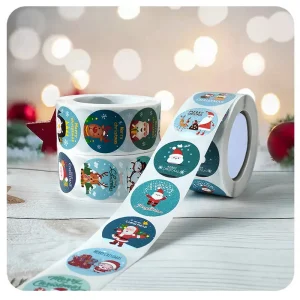 Christmas gift stickers decorative sealing sticker Merry Christmas Reward Self-adhesive labels Day party
