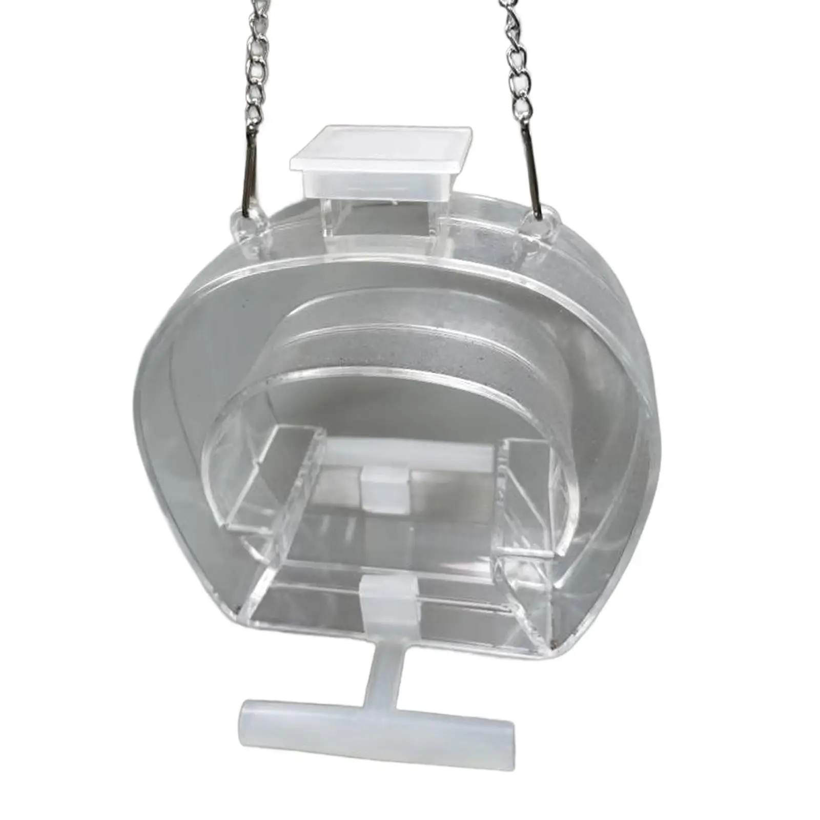 Clear Acrylic Window Feeders Wild Bird Feeders for Outdoor Hanging for Garden Yard with Hangable Chain