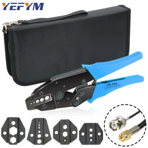Coaxial Cable SMA/BNC RG58, 59, 62, 174,8, 11, 188, 233 Crimping Pliers HS-05H/02H/02H1/02H2 Crimper Cutter Stripper Tools