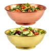 Copper Mixing Bowl Large Salad Prep Vintage Kitchenware Copper Durable Rustic Baking Dish Cookware Serving Fruit Bowl