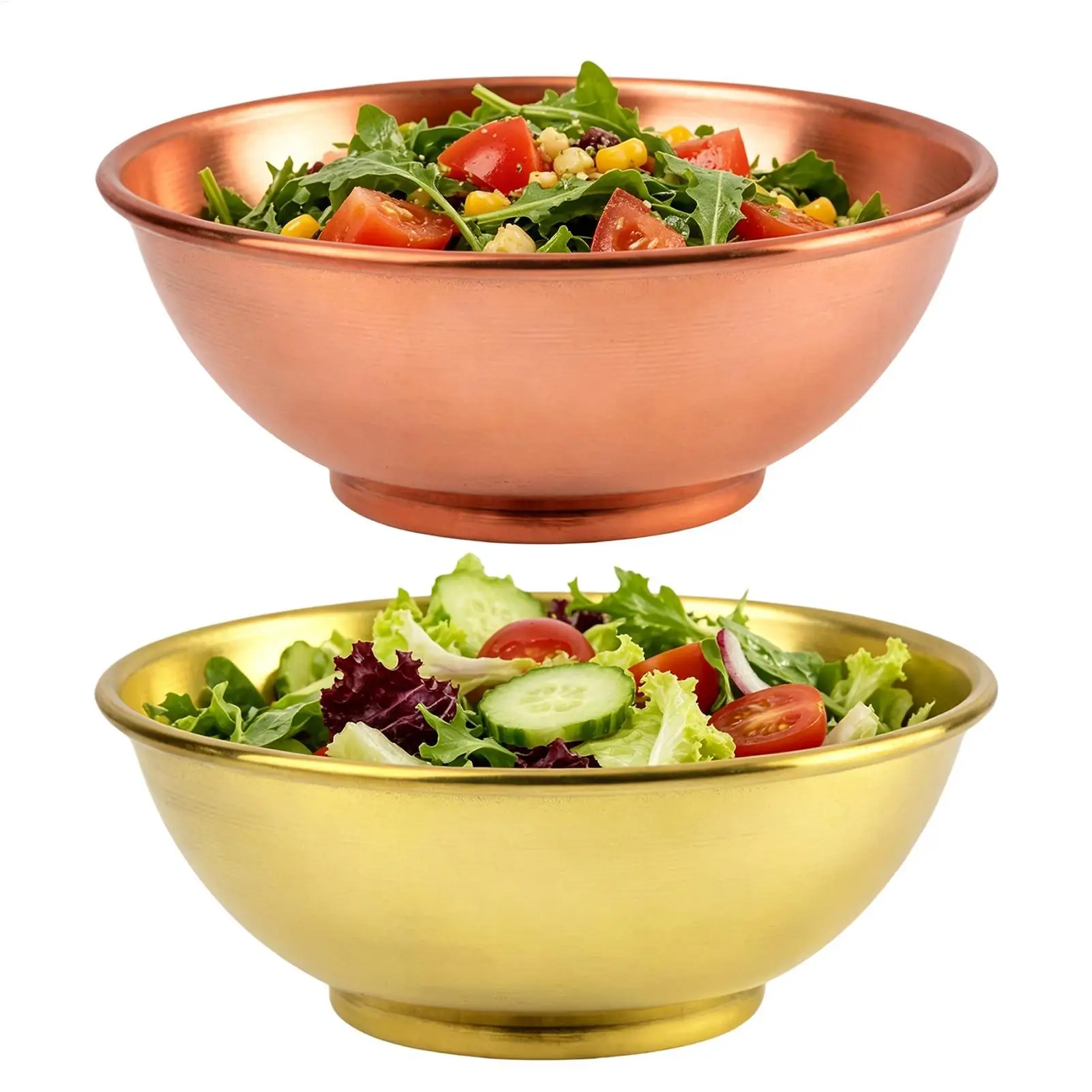 Copper Mixing Bowl Large Salad Prep Vintage Kitchenware Copper Durable Rustic Baking Dish Cookware Serving Fruit Bowl
