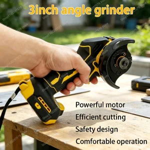 Cordless Mini Angle Grinder 3 Inch Polishing Grinding Machine Electric Cutting Power Tools Electric Angle Grinder Electric Tools
