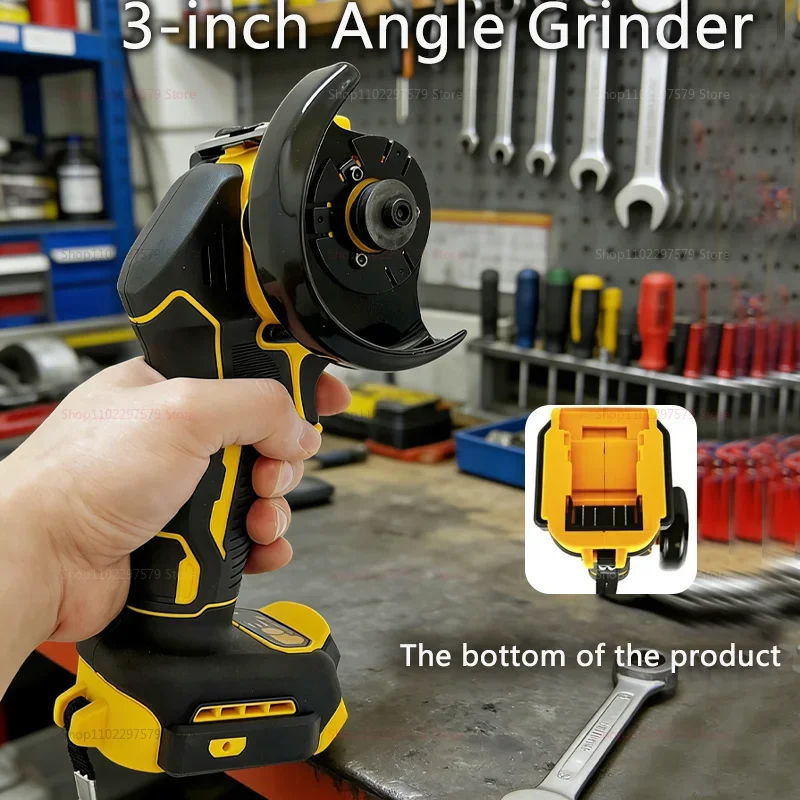 Cordless Mini Angle Grinder 3 Inch Polishing Grinding Machine Electric Cutting Power Tools Electric Angle Grinder Electric Tools - Image 4