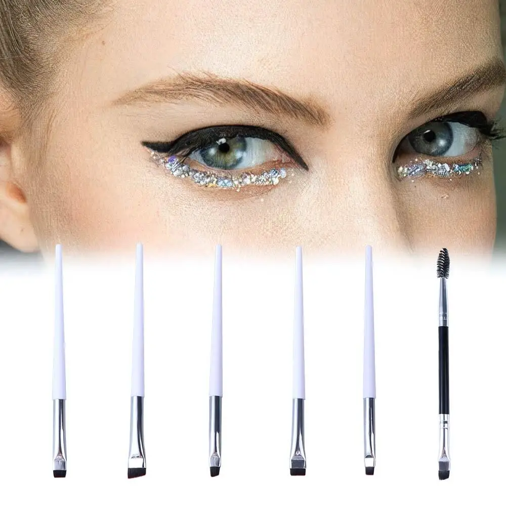 Cosmetics Brush Beauty Eye Liner Brush Flat Eyebrow Brush Angled Fine Eyeliner Brushes Blade Makeup Brushes Liner Brow Brush - Image 2