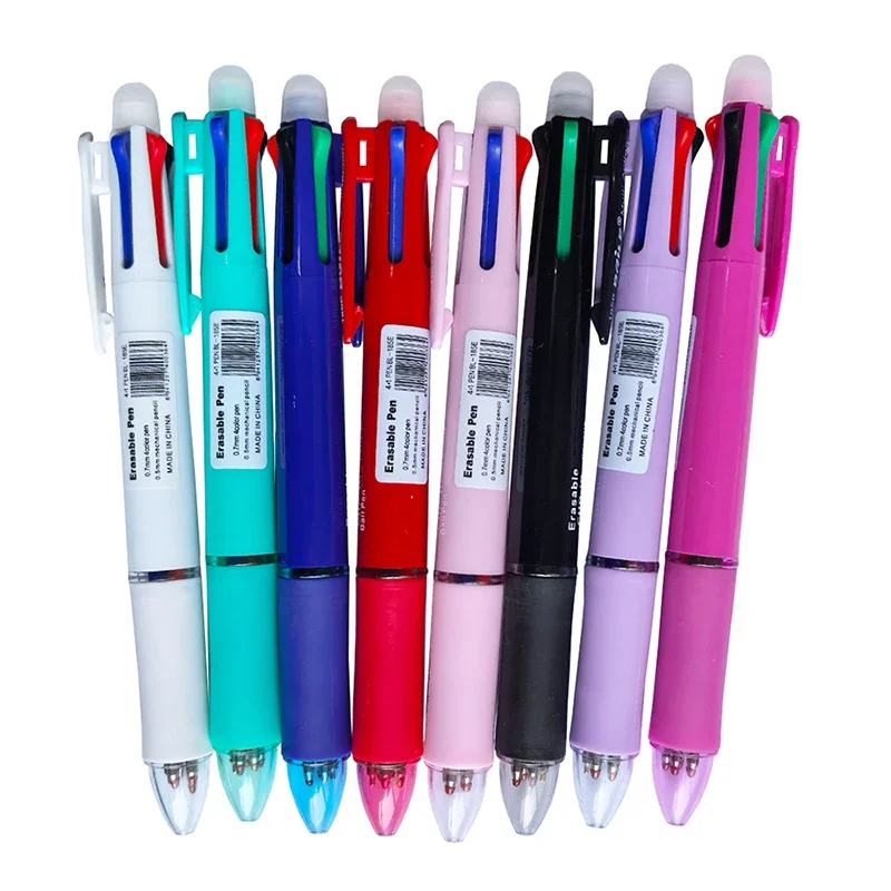 Creative 5 In 1 Erasable Gel Pen 0.7mm Blue Black Red Green Magic Refills 0.5mm Mechanical Pencil Writing Painting Stationery - Image 6