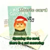 Creative Cat Meowing Christmas Card Endless Meowy Music Card Cute Cat Christmas Card New Year Postcards Children's Gifts 2026