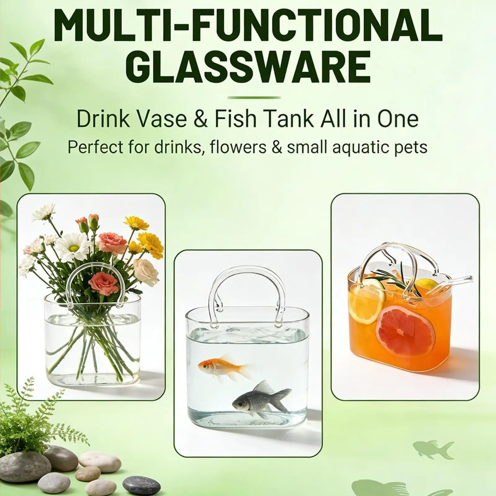 Creative Cocktail Glass Coffee Cup Handbag Glass Cup Funny Fruit Wine Glass Cups Bag Glass Drinking Cup Family Special Drink - Image 5