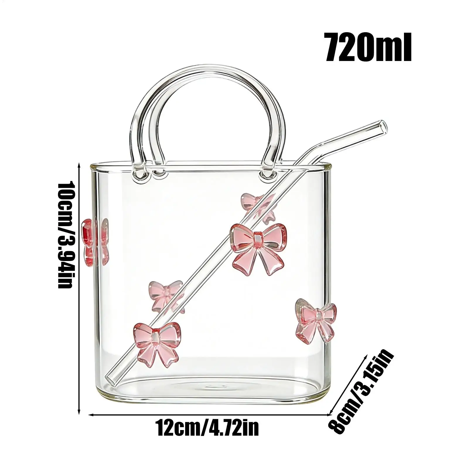 Creative Cocktail Glass Coffee Cup Handbag Glass Cup Funny Fruit Wine Glass Cups Bag Glass Drinking Cup Family Special Drink - Image 6