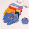 Cute Cartoon Kids Knitted Gloves Anti-Cold Children Cycling Glove 2-4Year Boy Girl Hand Winter Warmer Baby Full Finger Mittenss