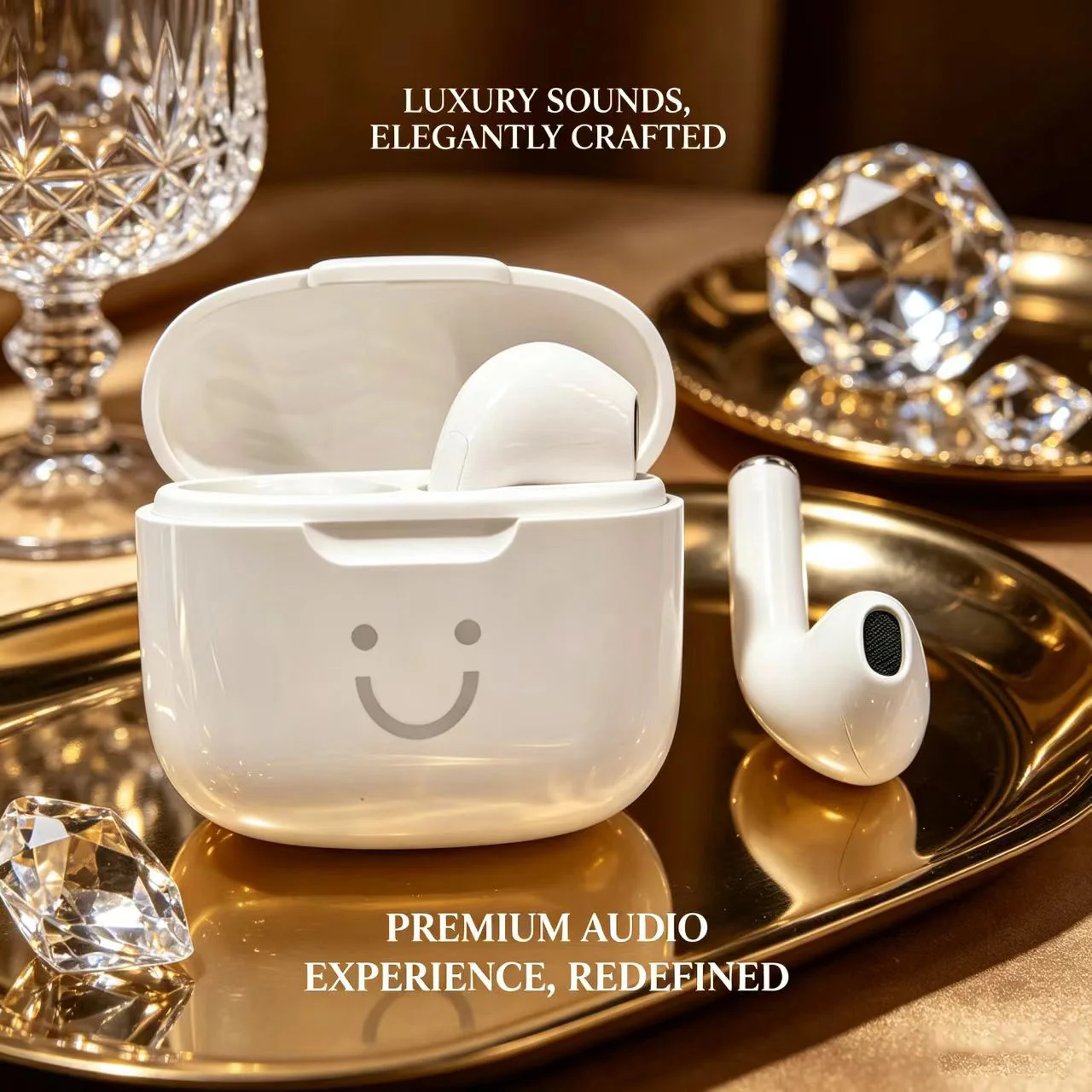 Cute Smile Macaron TWS Bluetooth Earphones Half In-Ear Wireless Headphones Long Battery Life Fashion Headset For Girls Students - Image 5