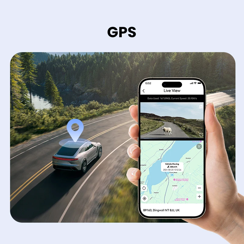 DDPAI Dash Cam Z50 Pro 4K UHD 3"IPS Display Built-in GPS ADAS Dual-channel Car DVR Wi-Fi 24H Parking Monitor Dash Car Camera - Image 6