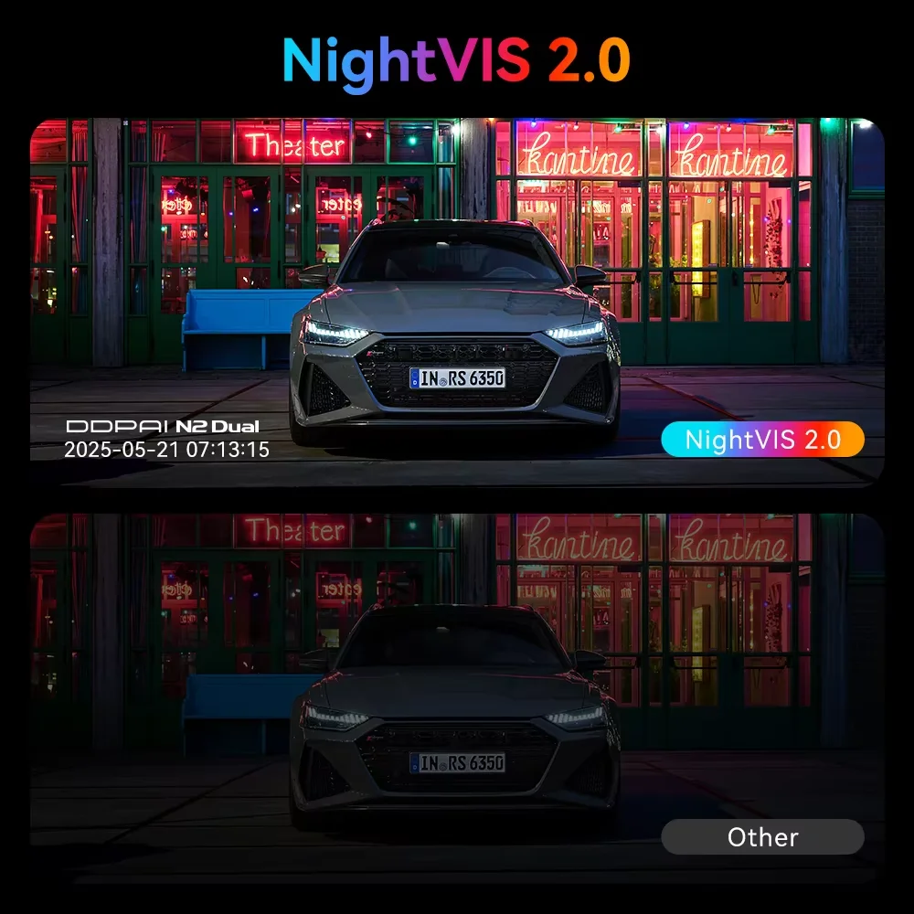 DDPAI N2 Dash Cam 2K Night Vision 24H Parking Monitor ADAS WiFi APP Control Car DVR Car Camera - Image 4