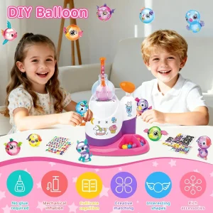 DIY Balloon Animal Kit with Pump Balloon Making Craft Kits with Multiple Colors Balloons Accessories for Beginners