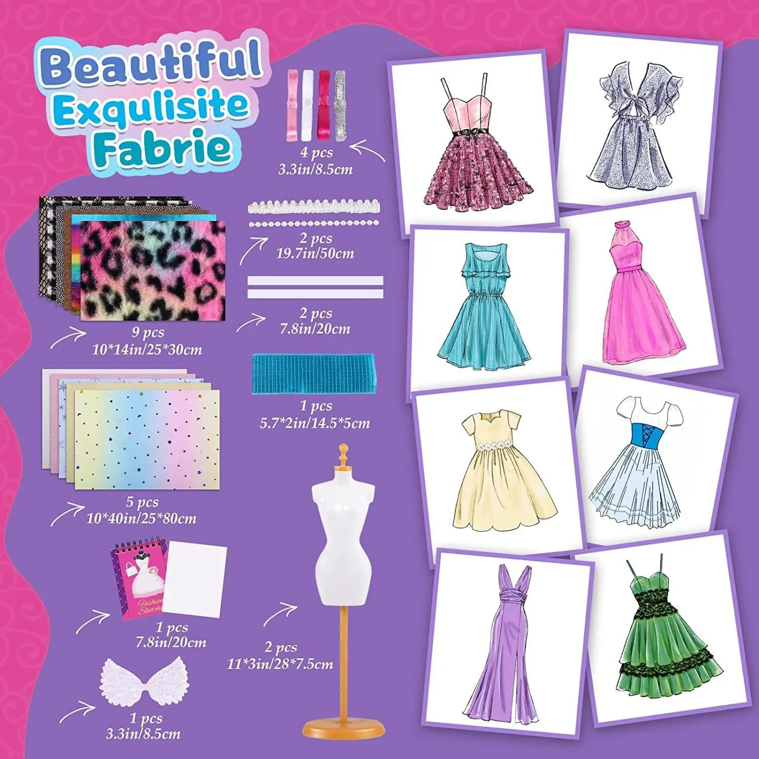 DIY Doll Clothes Craft Kit - Creative Gift for Kids, Handmade Art & Home Decoration - Image 3