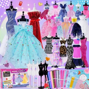 DIY Doll Clothes Craft Kit - Creative Gift for Kids, Handmade Art & Home Decoration