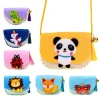 DIY Shoulder Bag Non-woven Fabric Sewing Kits for Kids Handmade Needle Thread Splicing Crossbody Purse Girls Birthday Gifts