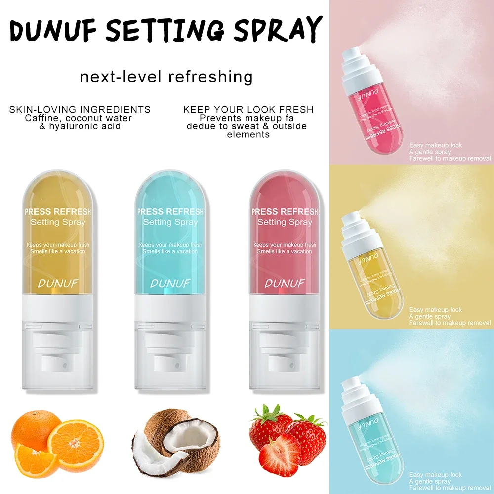 DUNUF 1 Pcs Moisturizing Makeup Setting Spray - Prevents Melting Fading No Oil Long-lasting Freshness for Facial Makeup - Image 2