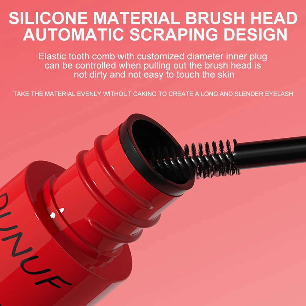 DUNUF Long-Lasting Mascara 1 Pcs Waterproof Sweat-Proof Non-Smudging Thin Thick Curling Beginner Friendly Makeup Product - Image 5
