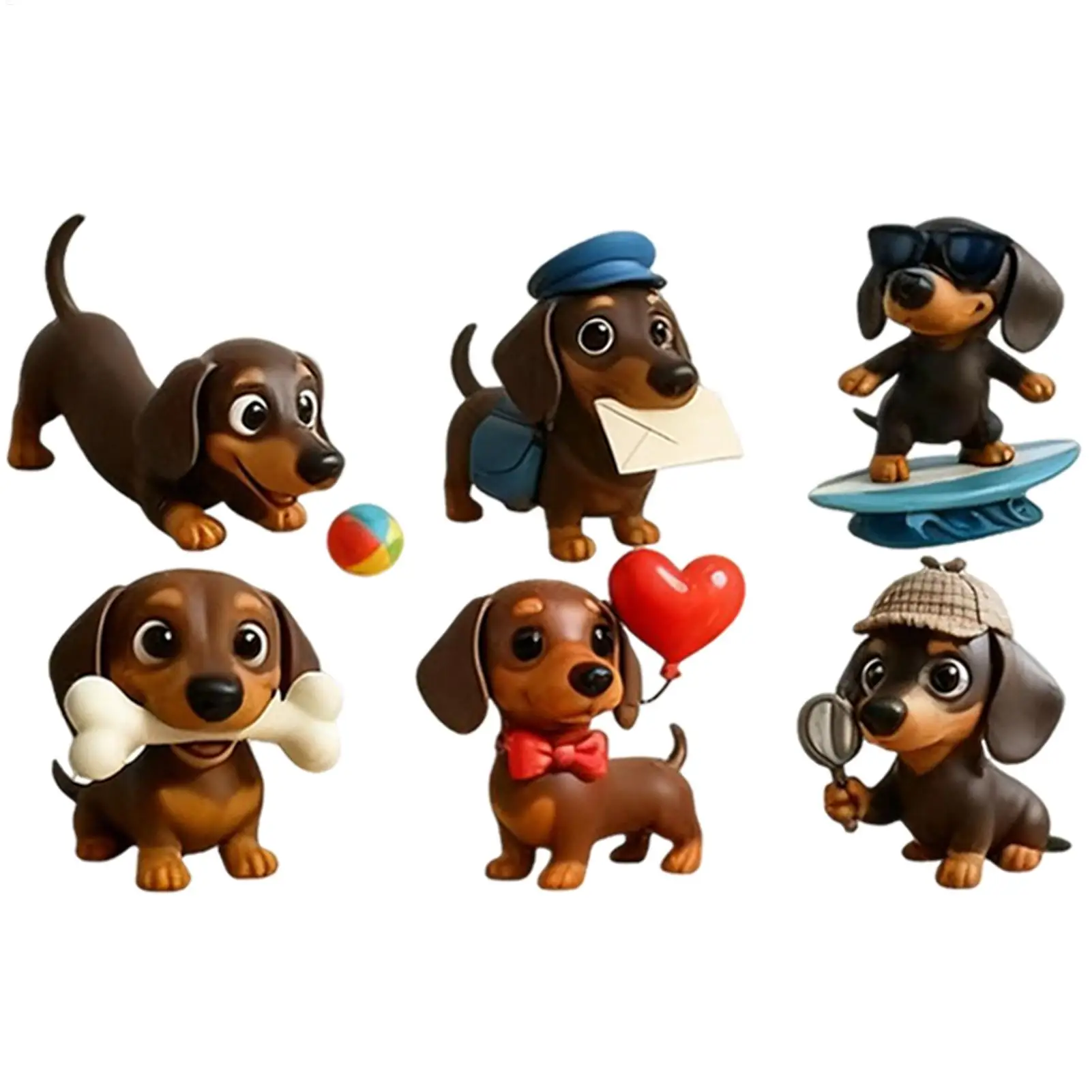 Dachshund Christmas Advent Calendar 2026 2D Acrylic Dog Pendants 24 Days Countdown Calendar Collectible Cute Animal Ornaments - Image 5