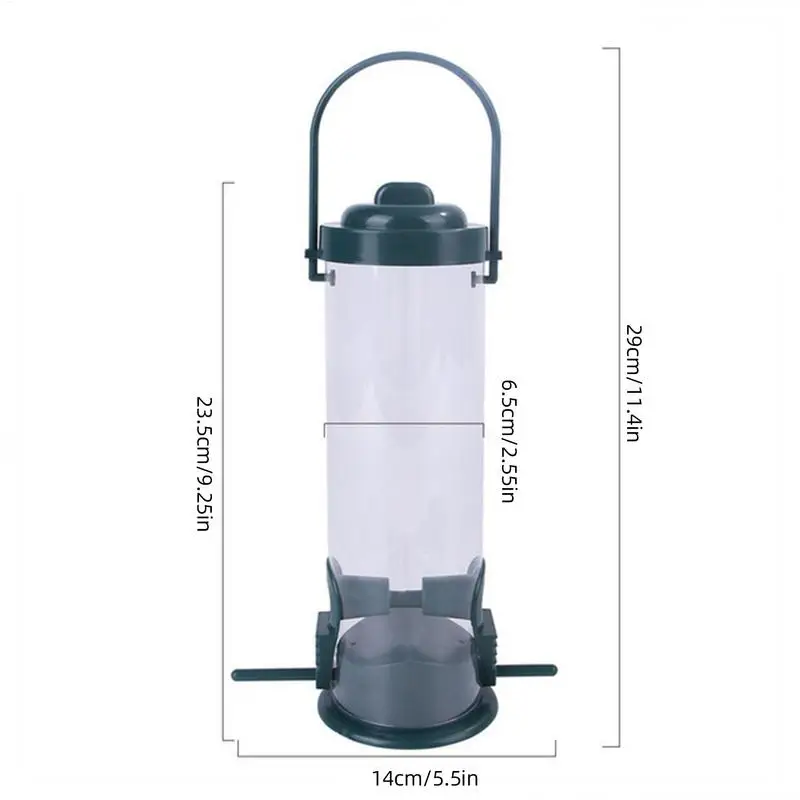 Dangling Bird Feeder Bird Food Dispenser Chew-Proof Bird Food Container & Dispenser Bird Feeding Tool for Home Garden Outside - Image 6