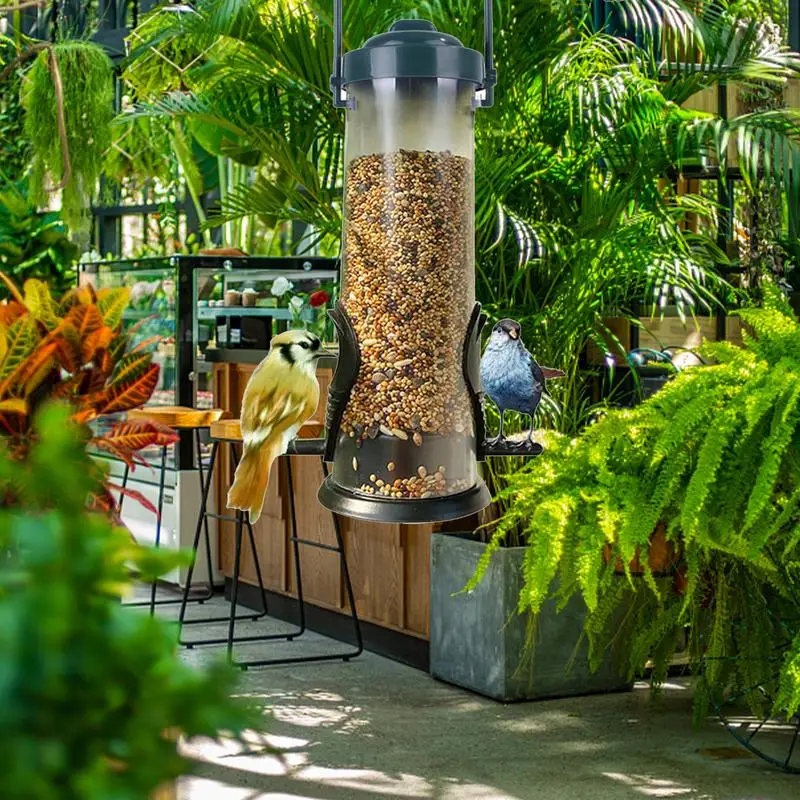 Dangling Bird Feeder Bird Food Dispenser Chew-Proof Bird Food Container & Dispenser Bird Feeding Tool for Home Garden Outside - Image 3