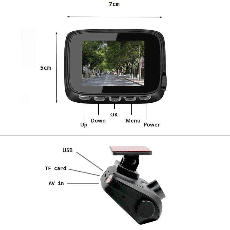 Dash Cam 1080P HD Small Screen Front Video Single Lens Recorder HD Night Vision Loop Recording G-Sensor Car Video Recorder - Image 3