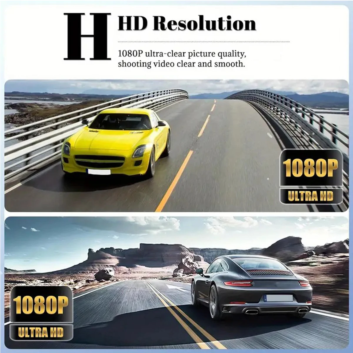DashCam Voiture 3 Channel Car Recording Camera DVR 1080P Night Vision 24h Parking Video Recorder Front Inside Rear Auto Dash Cam - Image 2