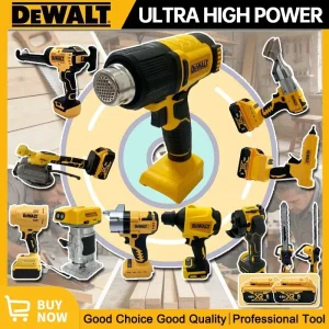 DeWalt Multifunctional Power Tools Cordless Brushless Angle Grinder Cutter Electric Wrench Polisher Air Pump Heat Gun for 18v
