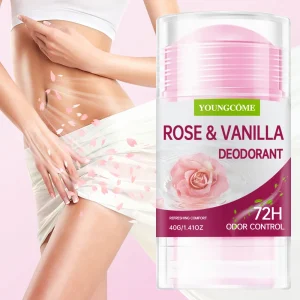 Deodorant Stick ROSE VANILLA Body Odor Remove Cream Removal Armpit Refreshing Antiperspirant Lasting Aroma Deodorant