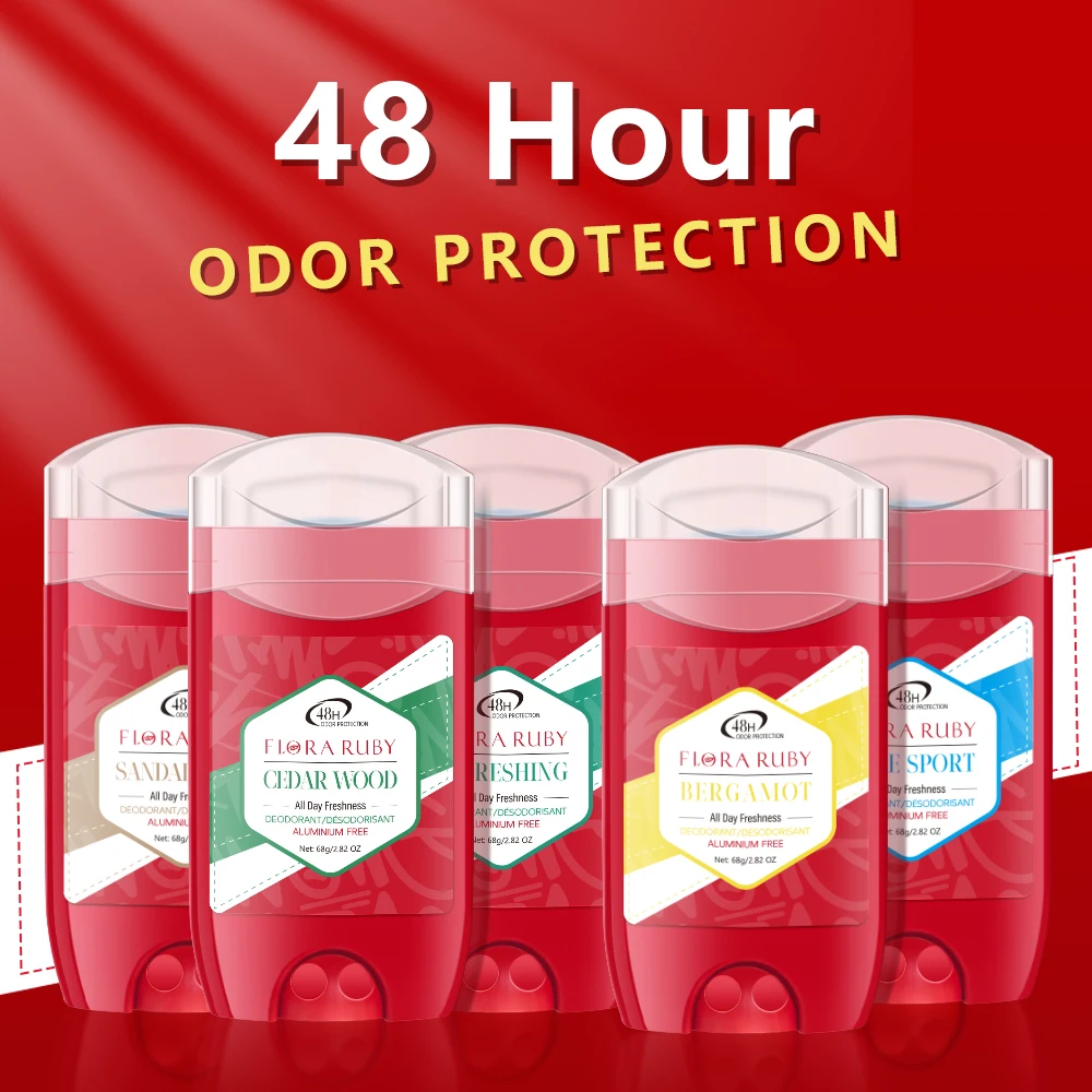 Deodorant Stick,Pure Sports Deodorant Stick Aluminum Free, 48H Long-Lasting Freshness Scent High Endurance 68g/2.82OZ