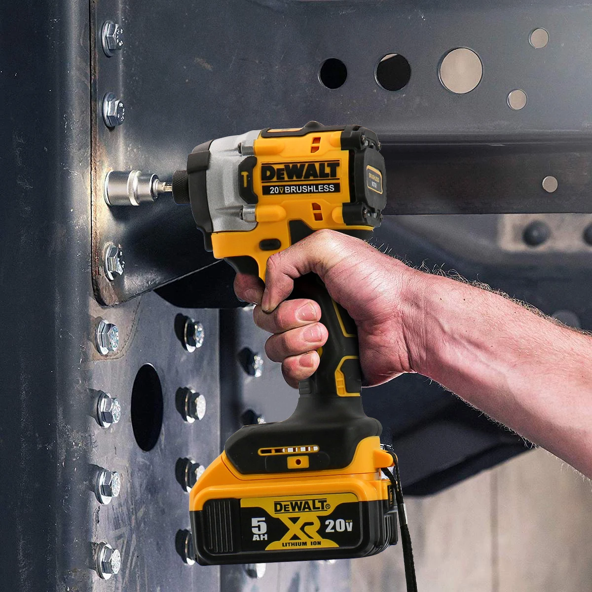 Dewalt DCF860 Cordless Brushless Electric Screwdriver Impact Function 20V Battery 282N.m Lightweight at 1kg Electric Power Tool - Image 3