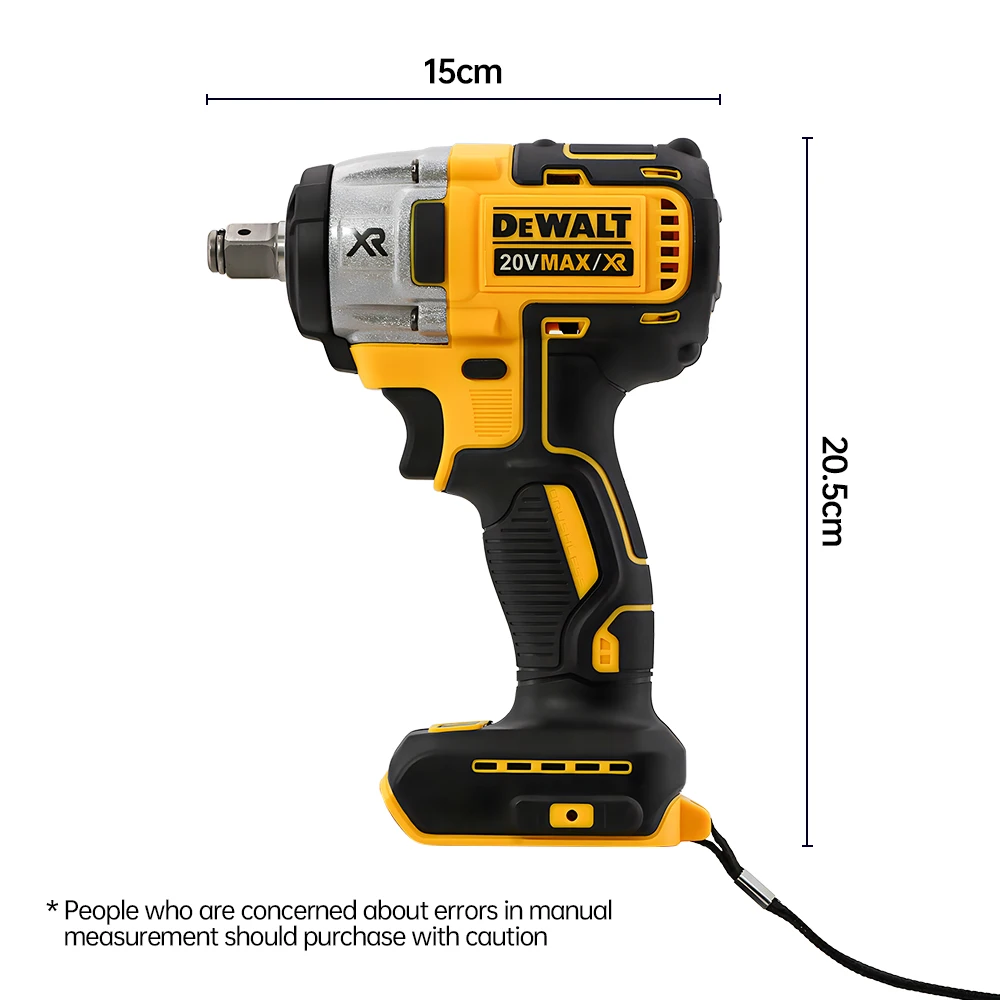 Dewalt DCF880 Cordless Electric Brushless Wrench Impact LED Light 3250RPM 205N.m Wireless Power Tool for Home Improveme - Image 6