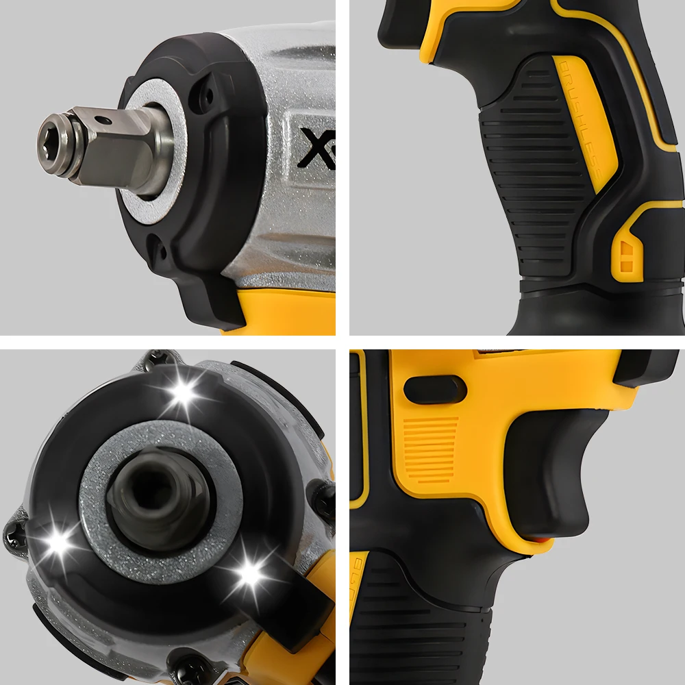Dewalt DCF880 Cordless Electric Brushless Wrench Impact LED Light 3250RPM 205N.m Wireless Power Tool for Home Improveme - Image 5