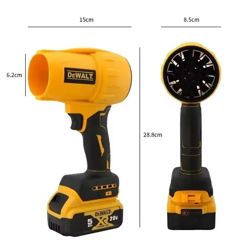 Dewalt Wireless Brushless High-Power Handheld Blower Turbo Fan Lightweight Design 20V Battery Leaf And Snow Sweeping Tool - Image 6