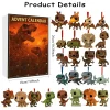 Dinosaur Park Christmas Countdown Calendar with 24 Surprise Figures Christmas Advent Calendar for Halloween and Christmas