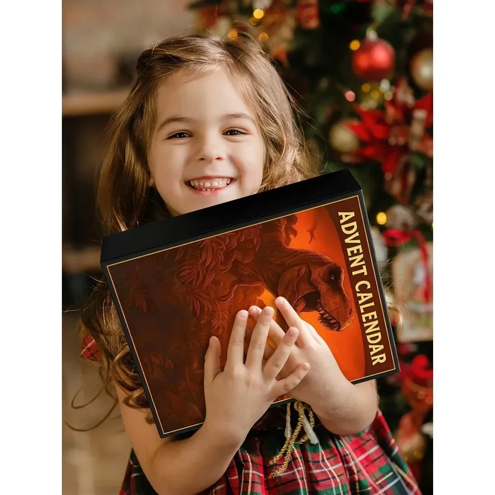 Dinosaur Park Christmas Countdown Calendar with 24 Surprise Figures Christmas Advent Calendar for Halloween and Christmas - Image 5
