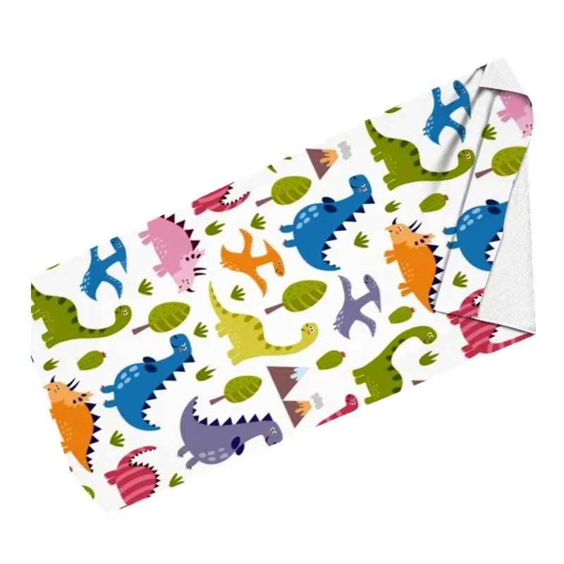 Dinosaur Series Beach Towel Microfiber Bath Towels Yoga Mat Sport Swimming Towels Absorbent Bath Towel For Girl Kids Gifts - Image 6
