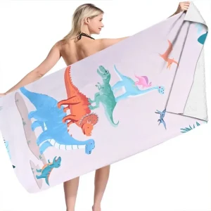 Dinosaur Series Beach Towel Microfiber Bath Towels Yoga Mat Sport Swimming Towels Absorbent Bath Towel For Girl Kids Gifts