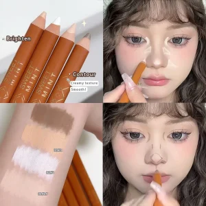 Double-ended Contouring Shading Pen Face Brighten Nose Shadow Profile Natural Three-dimensional Highlight Stick Korean Makeup