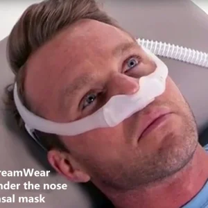 DreamWear Nasal Pillows with Headgear and Four Cushins（S, SW ,M,MW ）for Sleep Snoring and Apnea Universal for all ventilator