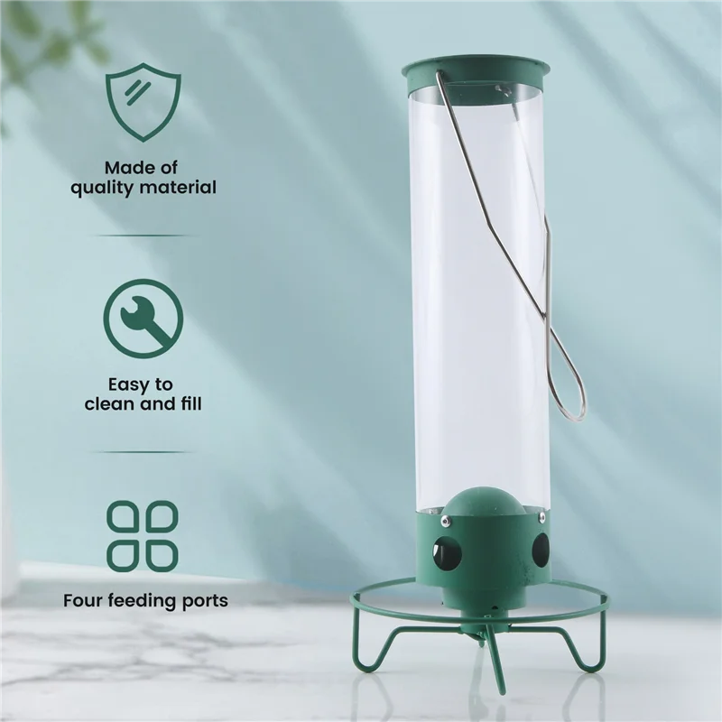 Droll Yankees Squirrel-Proof Wild Bird Feeder Outdoor Patio Wrought Iron Hanging Bird Feeder-B51B - Image 4